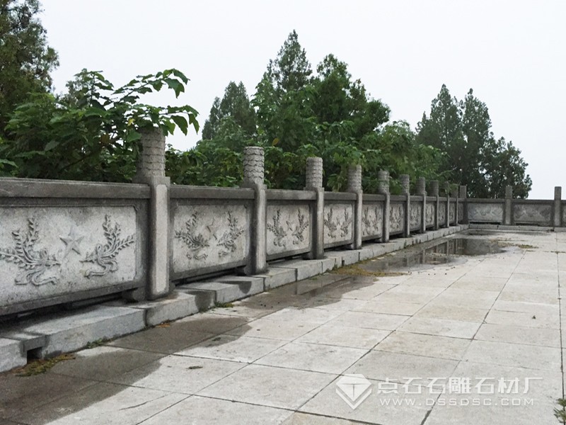 青石栏杆 留想碑栏杆