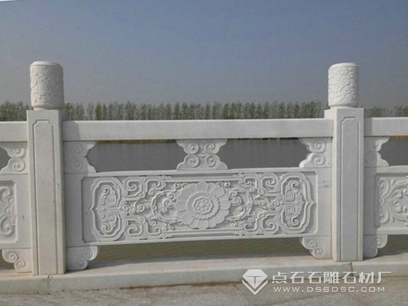 汉白玉栏杆 河路栏板